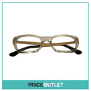 Clear Lens Clear Frame Glasses With Black & Gold Detail RRP £325