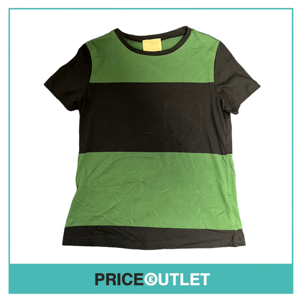 Boy. by Band of Outsiders - Green and Navy Striped T-Shirt - Size 1 - BRAND NEW WITH TAGS