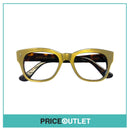 No Lens Gold Frame Glasses With Brown Tortoiseshell Detail RRP £325