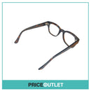 No Lens Gold Frame Glasses With Brown Tortoiseshell Detail RRP £325