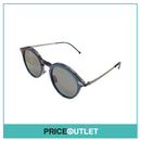 Deep Blue Round Sunglasses With Silver Detail RRP £325
