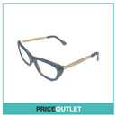 Clear Lens Black Frame Glasses With Gold Detail RRP £325