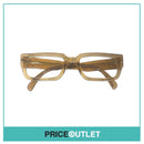 Clear Lens Translucent Brown Frame Glasses RRP £325