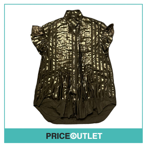 Sacai - Pleated Black Shirt - Size 2 - BRAND NEW WITH TAGS