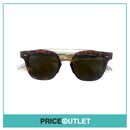Brown Tortoiseshell Sunglasses With Clear Arm Detail RRP £325