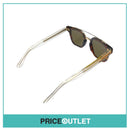 Brown Tortoiseshell Sunglasses With Clear Arm Detail RRP £325