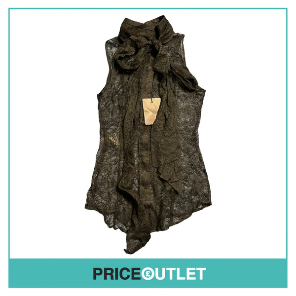 L'Wren Scott - Black Lace Sleeveless Shirt - Size 42 - BRAND NEW WITH TAGS