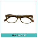 Clear Lens Square Brown Translucent Frame Glasses RRP £325