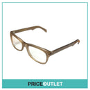 Clear Lens Square Brown Translucent Frame Glasses RRP £325