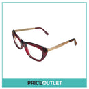 Clear Frame Red & Gold Frame Glasses RRP £325