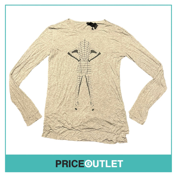 Gareth Pugh - Grey Long Sleeve Top - Size 48 - BRAND NEW WITH TAGS