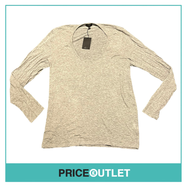 Clu - Grey Basic Long Sleeve Top - Size L - BRAND NEW WITH TAGS