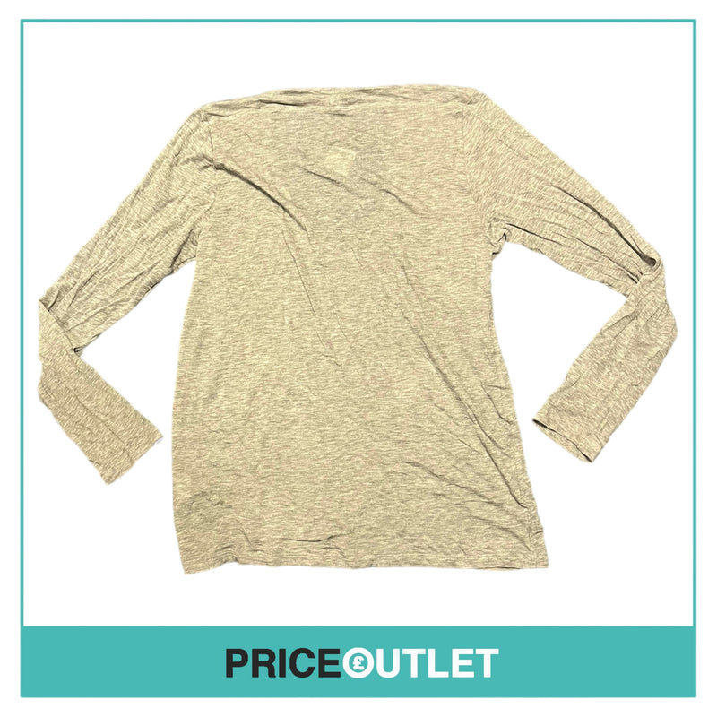 Clu - Grey Basic Long Sleeve Top - Size L - BRAND NEW WITH TAGS