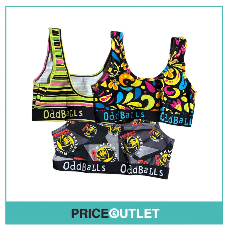Oddballs - Ladies Bralettes 3 Piece Random Rugby Box - XL