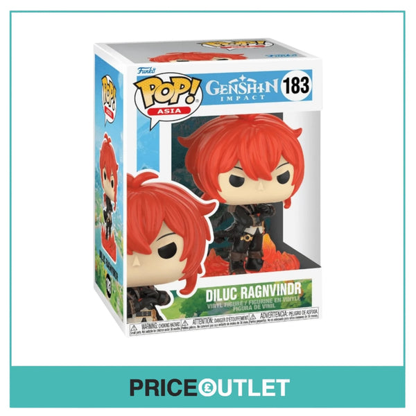 Funko - Genshin Impact - Diluc Ragvindr #183 - Brand New In A Free Pop Protector
