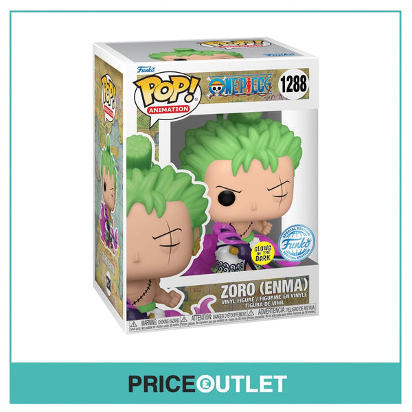 Funko - One Piece - Zoro(Enma) #1288 GITD - Brand New In A Free Pop Protector