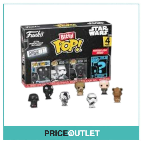Funko - Star Wars Bitty Pop - Darth Vader - Stormtrooper - Tie Fighter Pilot - Brand New