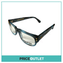 Clear Lens Blue Patterned Frame Glasses RRP £325