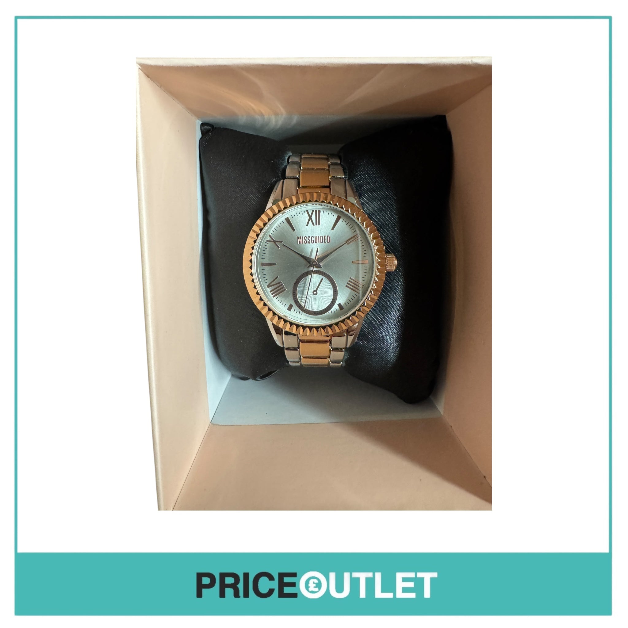 Missguided - Womens Two Tone Rose Gold/Silver Watch