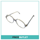 Clear Lens Blue & Clear Frame Round Glasses RRP £325