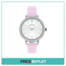 Missguided - Ladies Watch - Silver With Pink Strap