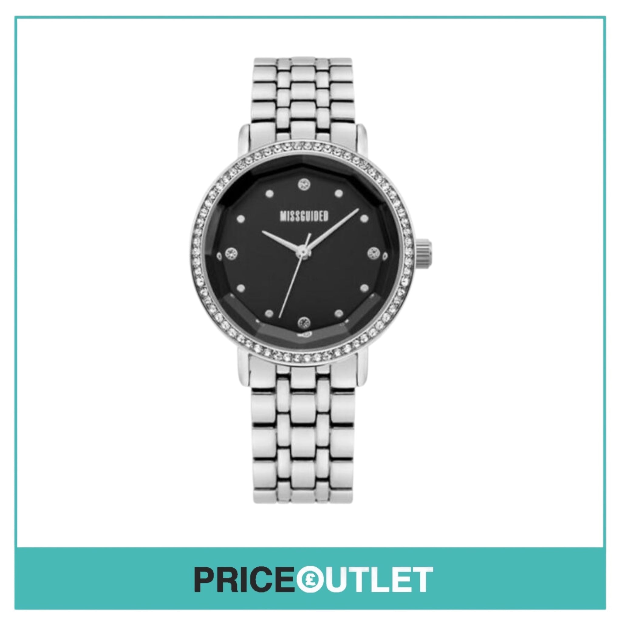 Missguided - Ladies Chunky Silver Watch