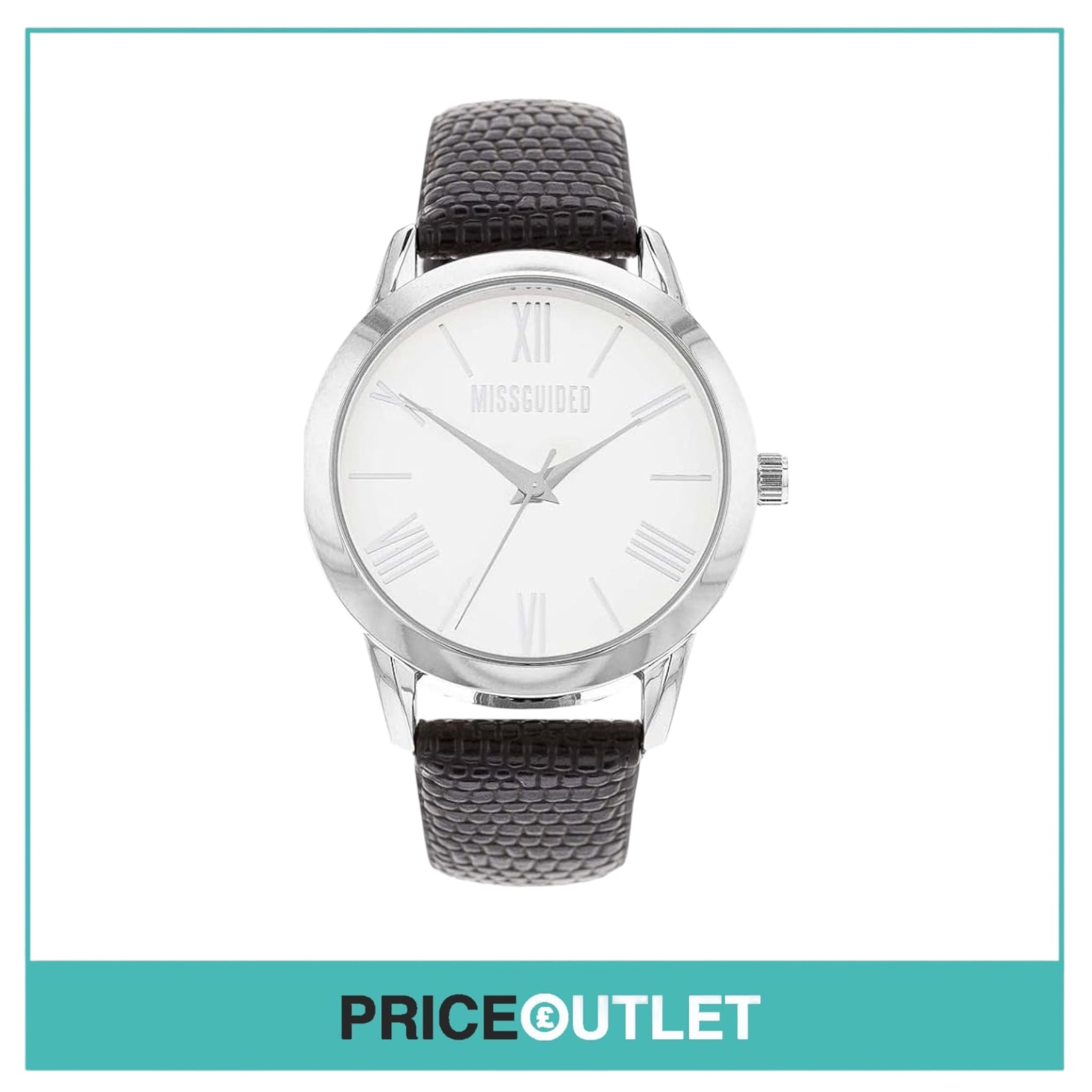 Missguided - Ladies Watch - Black Strap White Face