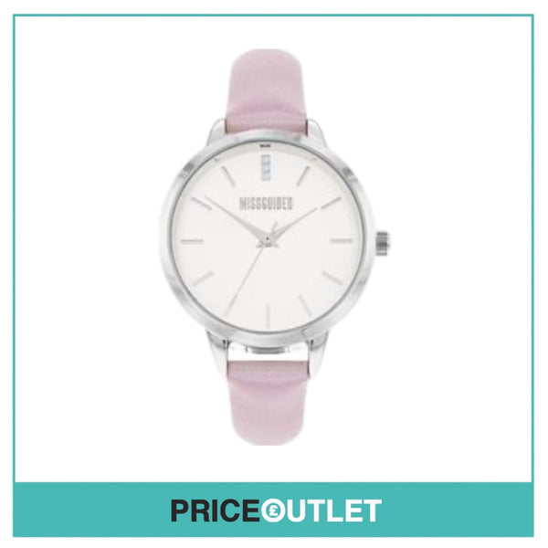 Missguided - Ladies Watch - Pink Strap White Face