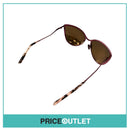 Pink Reflective Lens Sunglasses With Pattern Detail RRP £325