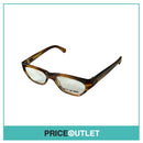 Clear Lens Brown Patterned Frame Glasses RRP £325