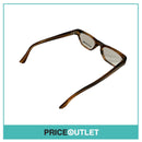 Clear Lens Brown Patterned Frame Glasses RRP £325