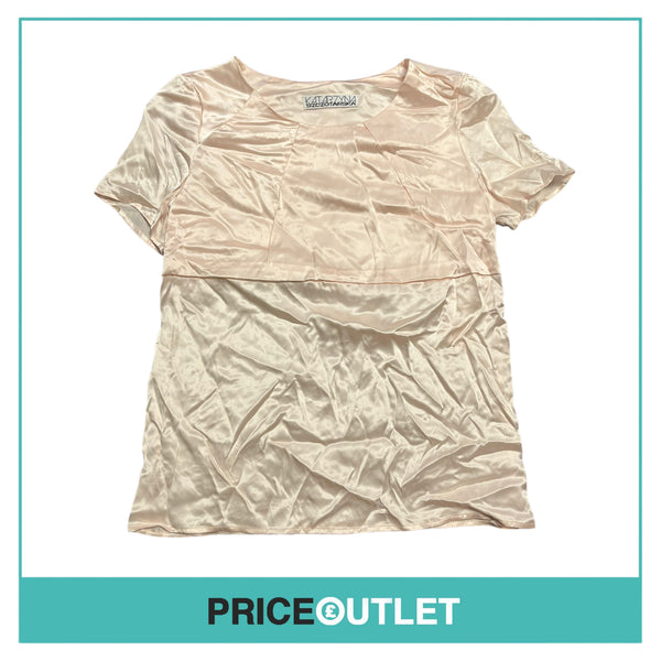 Katarzyna Szczotarska - Light Pink Dart Top - Size 8 - BRAND NEW WITH TAGS