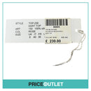 Katarzyna Szczotarska - Light Pink Dart Top - Size 8 - BRAND NEW WITH TAGS