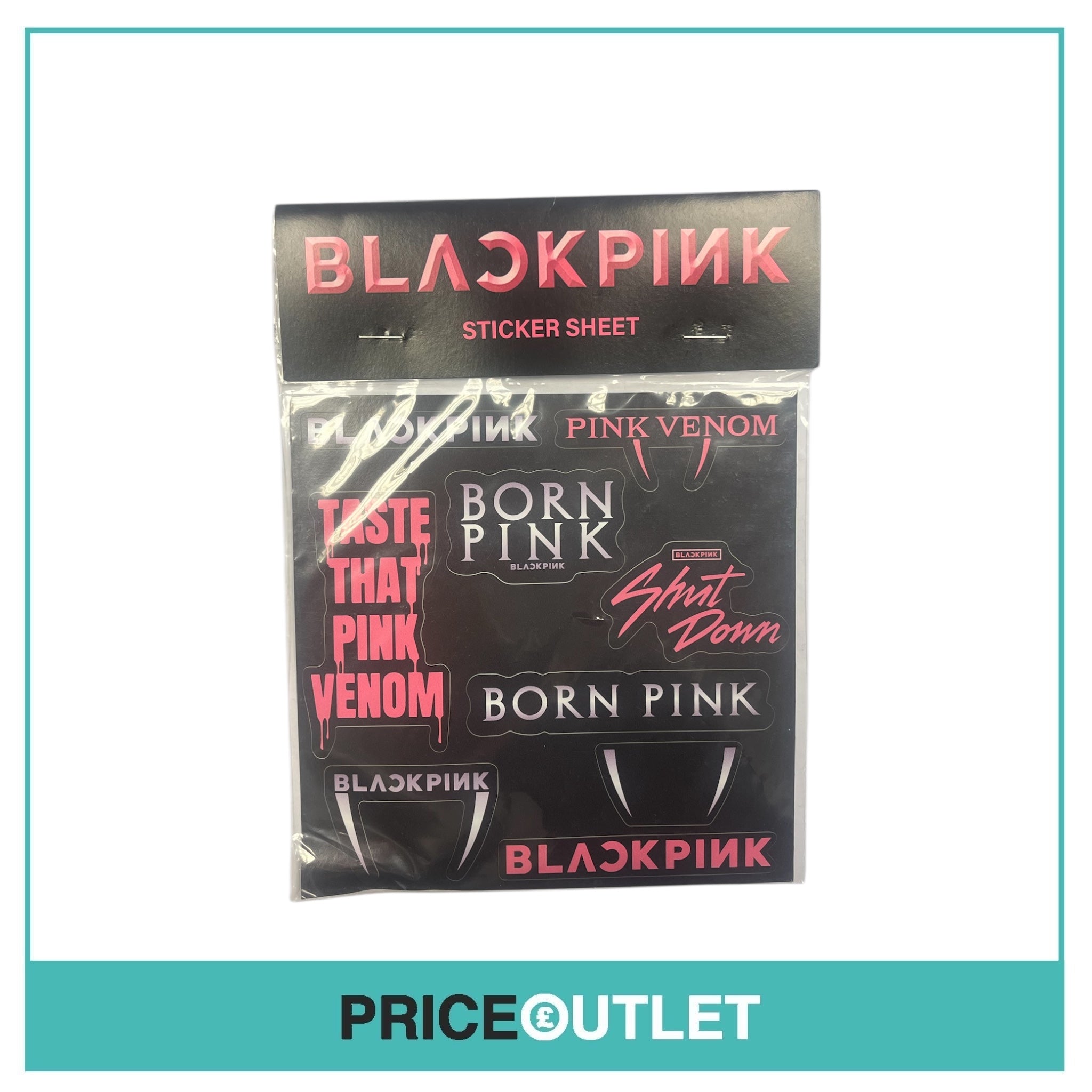 Blackpink - Sticker Sheet - Born Pink, Shut down, Pink Venom