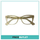 Clear Lens Gold Glitter Clear Frame Glasses RRP £325