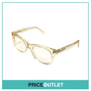 Clear Lens Gold Glitter Clear Frame Glasses RRP £325