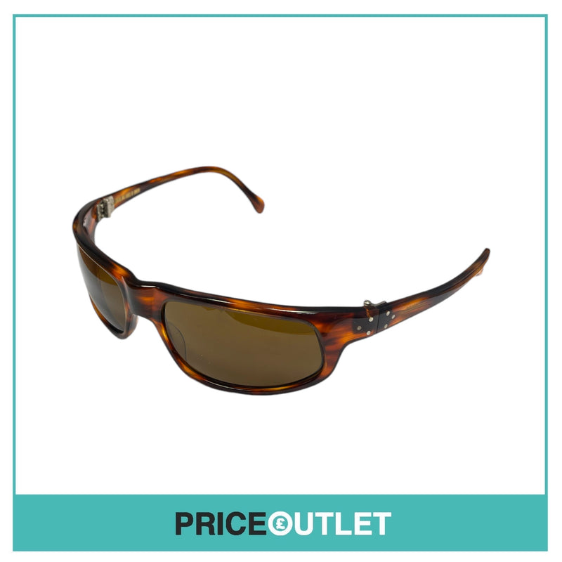 Brown Stripe Patterned Effect Sunglasses RRP £325