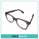 No Lens Pink & Grey Patterned Frame Glasses RRP £325