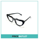 No Lens Black Heart Shaped Frame Glasses RRP £325