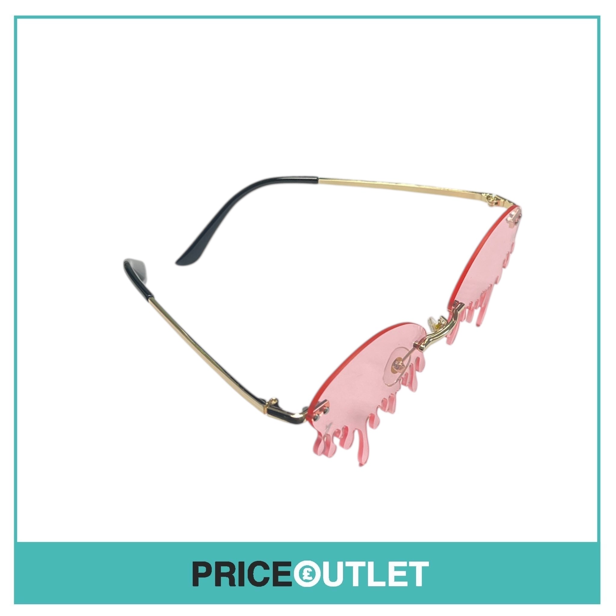 Blackpink x Selena Gomez - Ice Cream Pink Drip Sunglasses