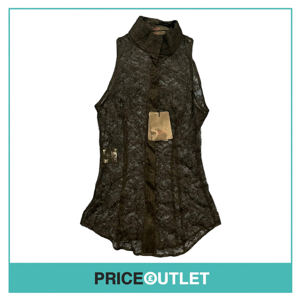 L'Wren Scott - Black Lace Sleeveless Shirt - Size 40 - BRAND NEW WITH TAGS