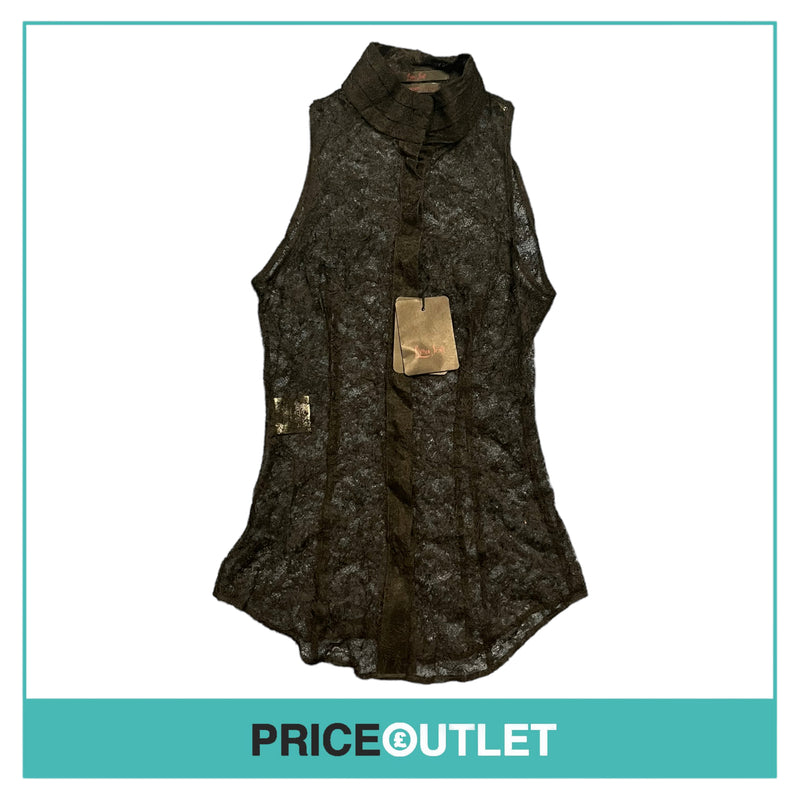 L’Wren Scott - Black Lace Sleeveless Shirt - Size 40 - BRAND NEW WITH TAGS