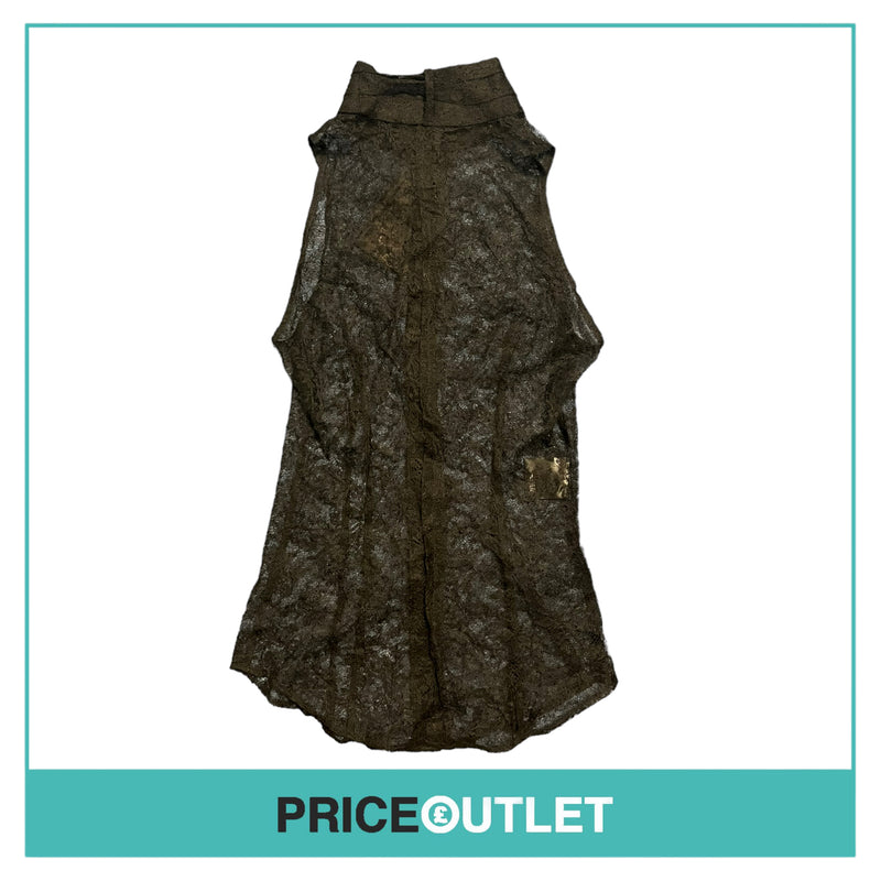 L’Wren Scott - Black Lace Sleeveless Shirt - Size 40 - BRAND NEW WITH TAGS