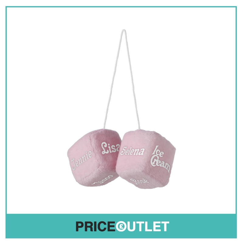 Blackpink x Selena Gomez - Fuzzy Pink Dice - BRAND NEW
