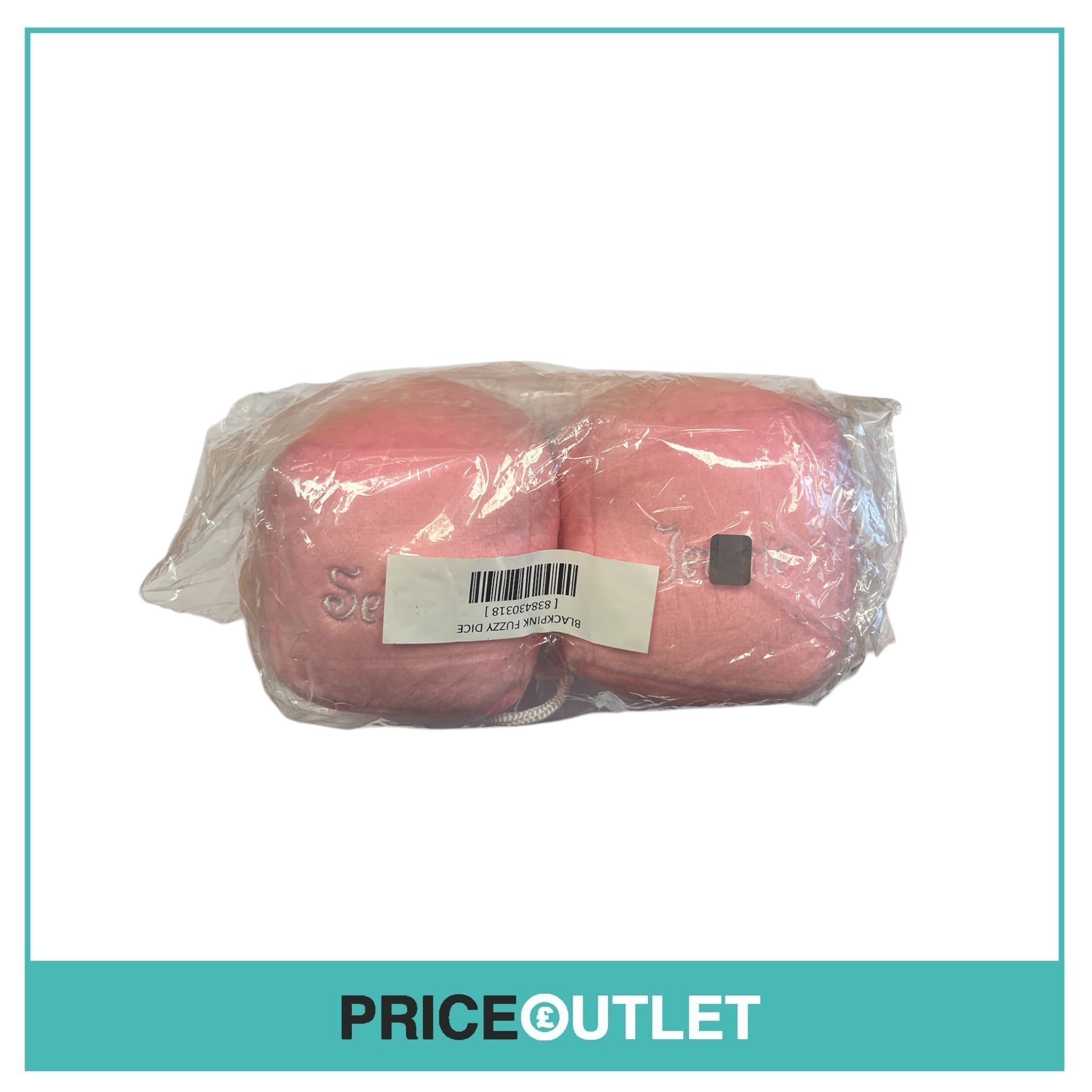 Blackpink x Selena Gomez - Fuzzy Pink Dice - BRAND NEW