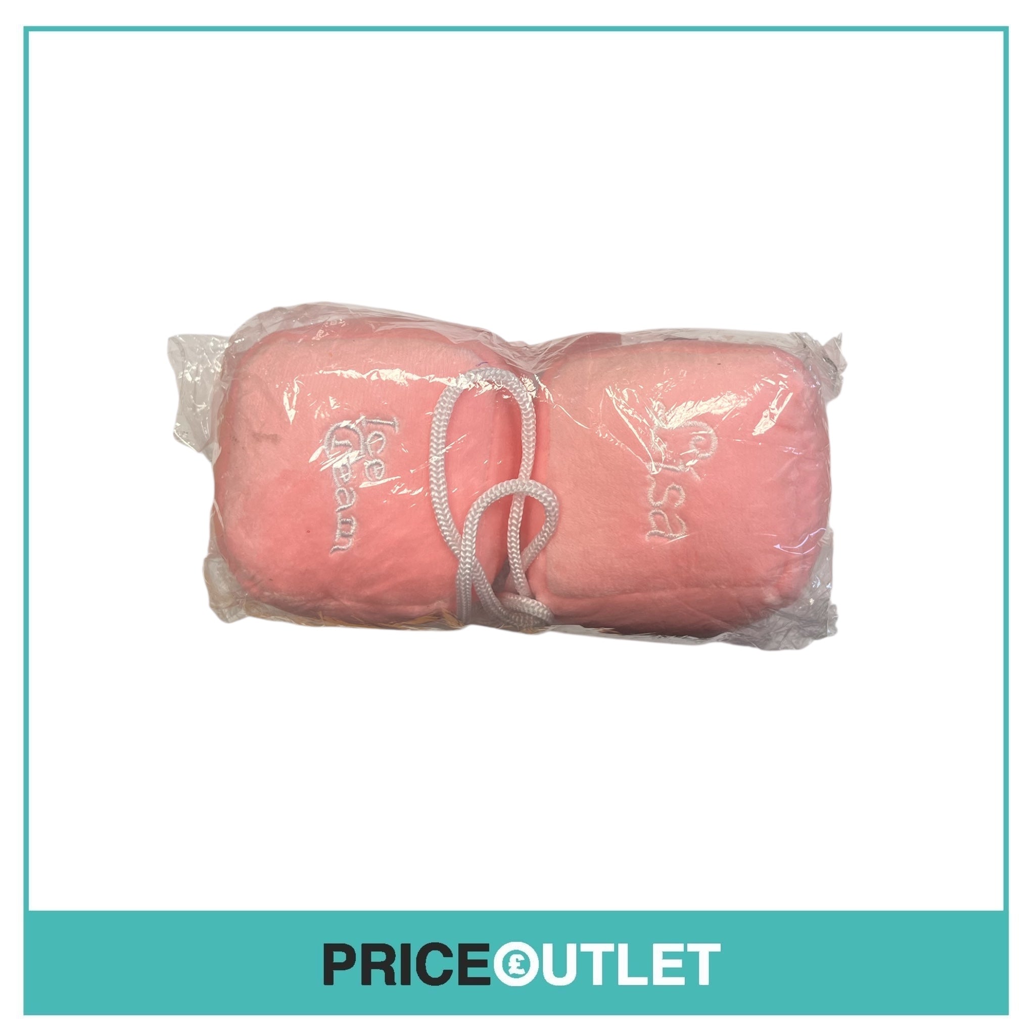 Blackpink x Selena Gomez - Fuzzy Pink Dice - BRAND NEW