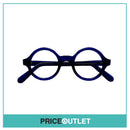 No Lens Deep Blue Round Frame Glasses RRP £325