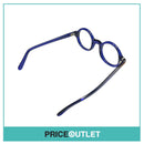 No Lens Deep Blue Round Frame Glasses RRP £325