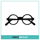 Clear Lens Black Glitter Round Frame Glasses RRP £325