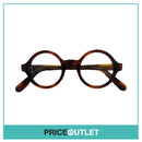Clear Lens Brown Tortoiseshell Round Glasses RRP £325 (2)
